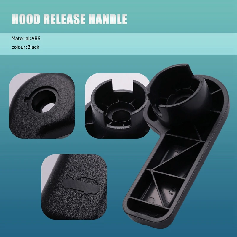 Hood Release Handle Knob Hood Latch Pull Handle Lever For 2012-2015 Ford Focus / C-Max CV6Z-16B626-A