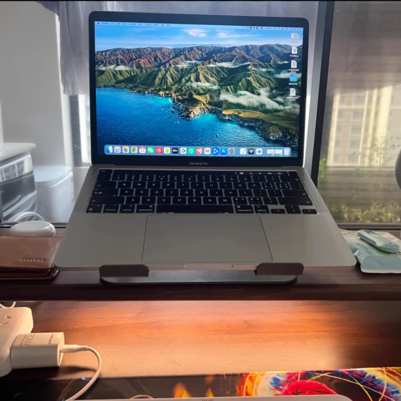 

Desktop Screen Holder，Acrylic Monitor Stand Riser, Solid Wood Display Shelf, Ergonomic Laptop Lifting Platform