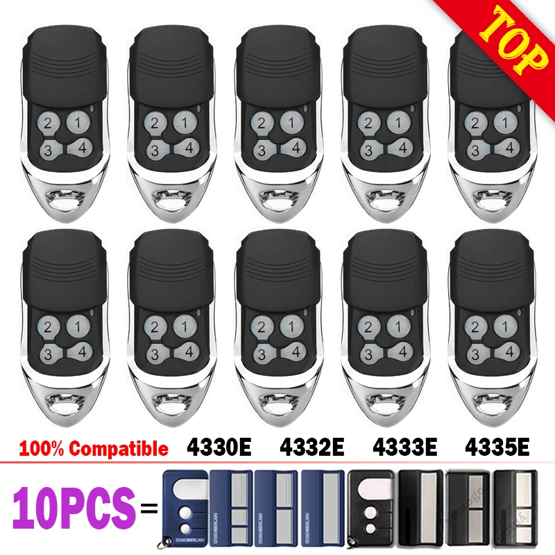 

10PCS Garage Door Remote Control For LiftMaster 4333E 4330E 4335E 4332E CHAMBERLAIN 4330EML 4332EML 4333EML 4335EML 433.92MHz