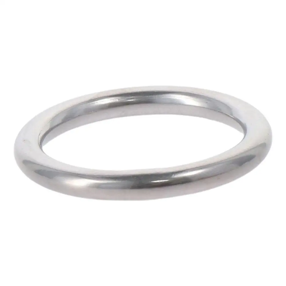 2pcs 304 Stainless Steel Round Ring Seamless Circle Ring Welded O-Rings