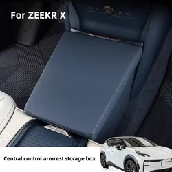 Car Central Control Armrest Box Storage Box Front Aisle Storage Box For ZEEKR X 2023 2024 Car Accessories