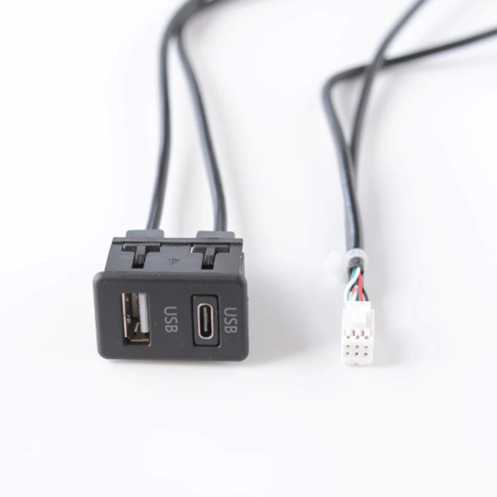 1 Stück Auto-Navigationsgerät 6-Pin zu USB+TYPE-C Audio-Eingang USB-Anschluss Panel-Schnittstelle Autozubehör – Detail 6