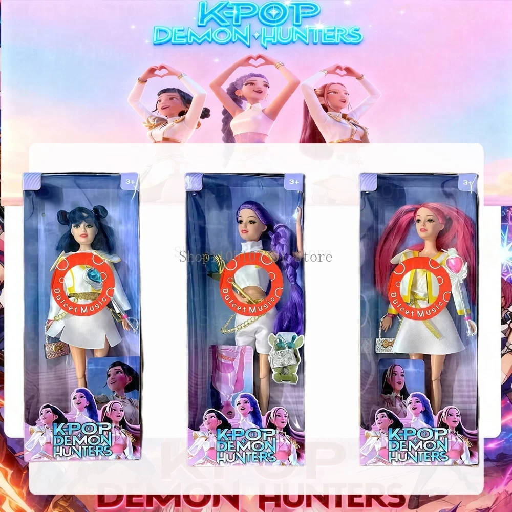 Kpop Demon Hunters – périphériques de dessin animé, poupée vinly, cadeau de noël, version musicale/sans Version musicale, accessoires sur le thème de l'anime pour les Fans