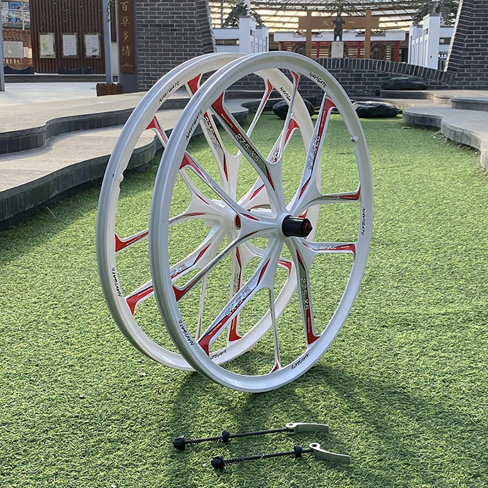 Cassette 26Inch 27.5Inch Integrated Wheel Mountain Wheel Magnesium Alloy MTB Disc Brake 10 Spokes Wheelset Support 8/9/10 Speed