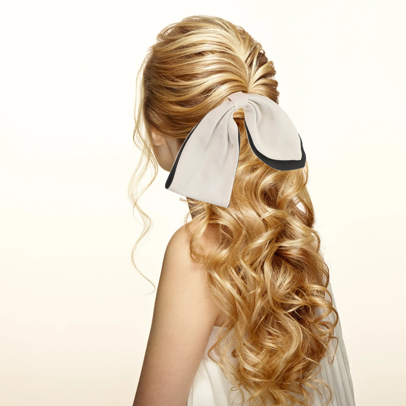 

Elegant Bow Scrunchies Ponytail Holders For Women Girls Stretchy Ties Soft Elastic Hair Bands Ribbon Decorative Accessories