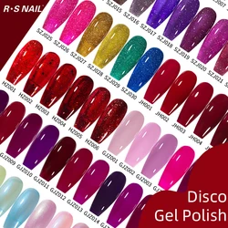 RS Nail 15ml Reflective Glitter Gel Nail Polish Disco Gel Polish Sparkling Sequins Soak Off UV LED Varnish Nail Art Decoration