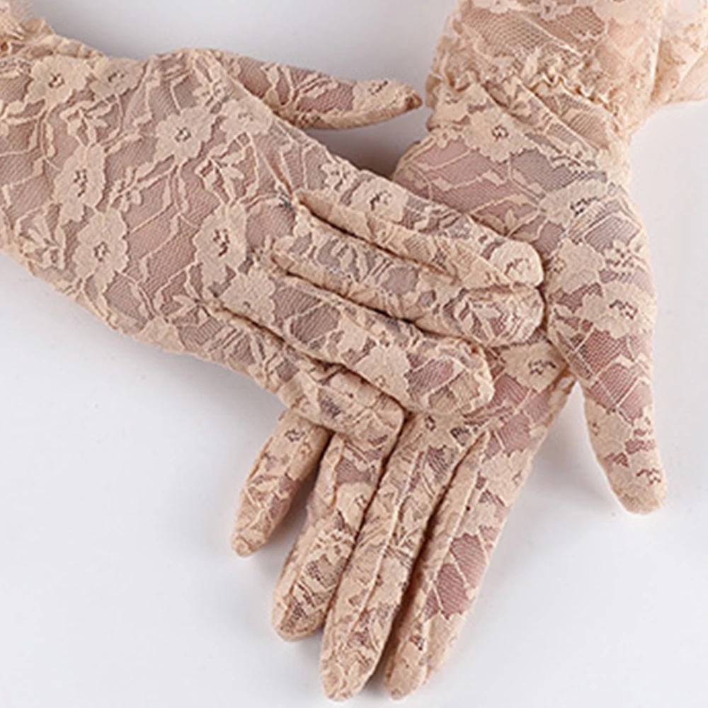 Vendita calda alla moda Outdoor Daily Indoor Guanti da donna Guanto Party Poliestere elasticizzato Abito da sposa traspirante