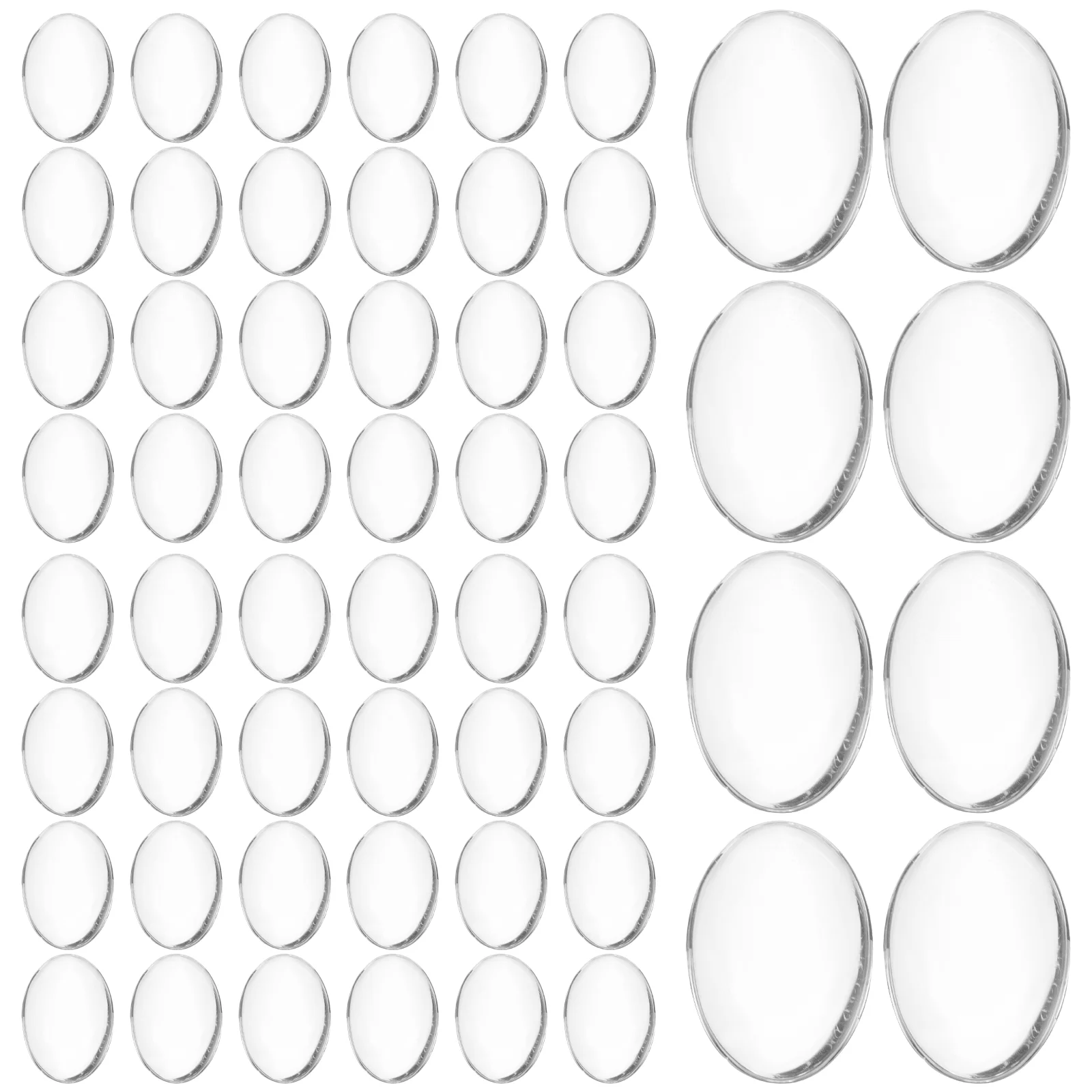 100pcs 18x25mm Oval Transparent Clear Glass Cabochons for Photo Pendant Craft Jewelry Making oval cabochon