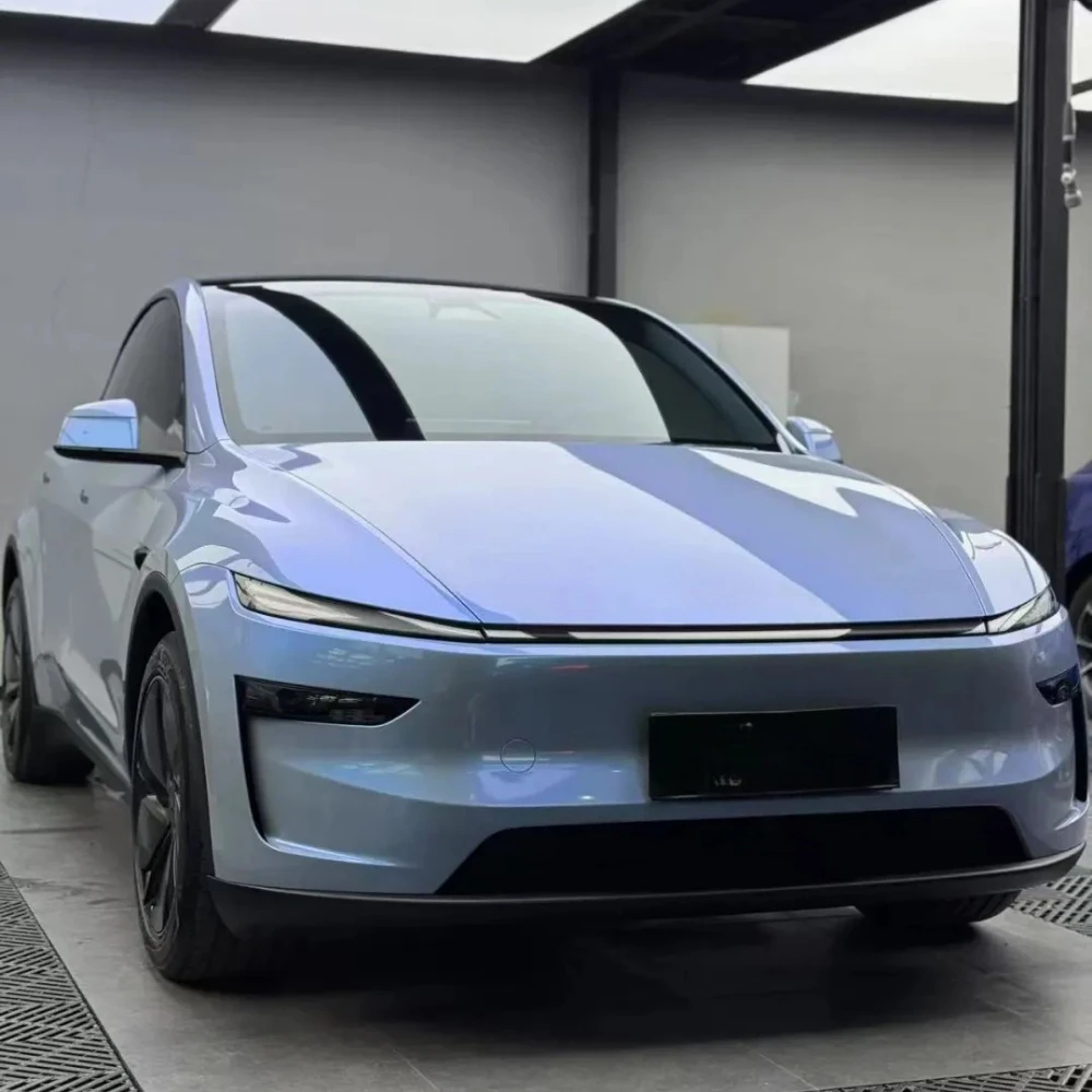 

For Tesla Model Y Juniper 2025 2026 Pre-cut PPF DIY Dreamy Rock Gray Color Changing Film Anti-Scratch PET Paint Protection Film