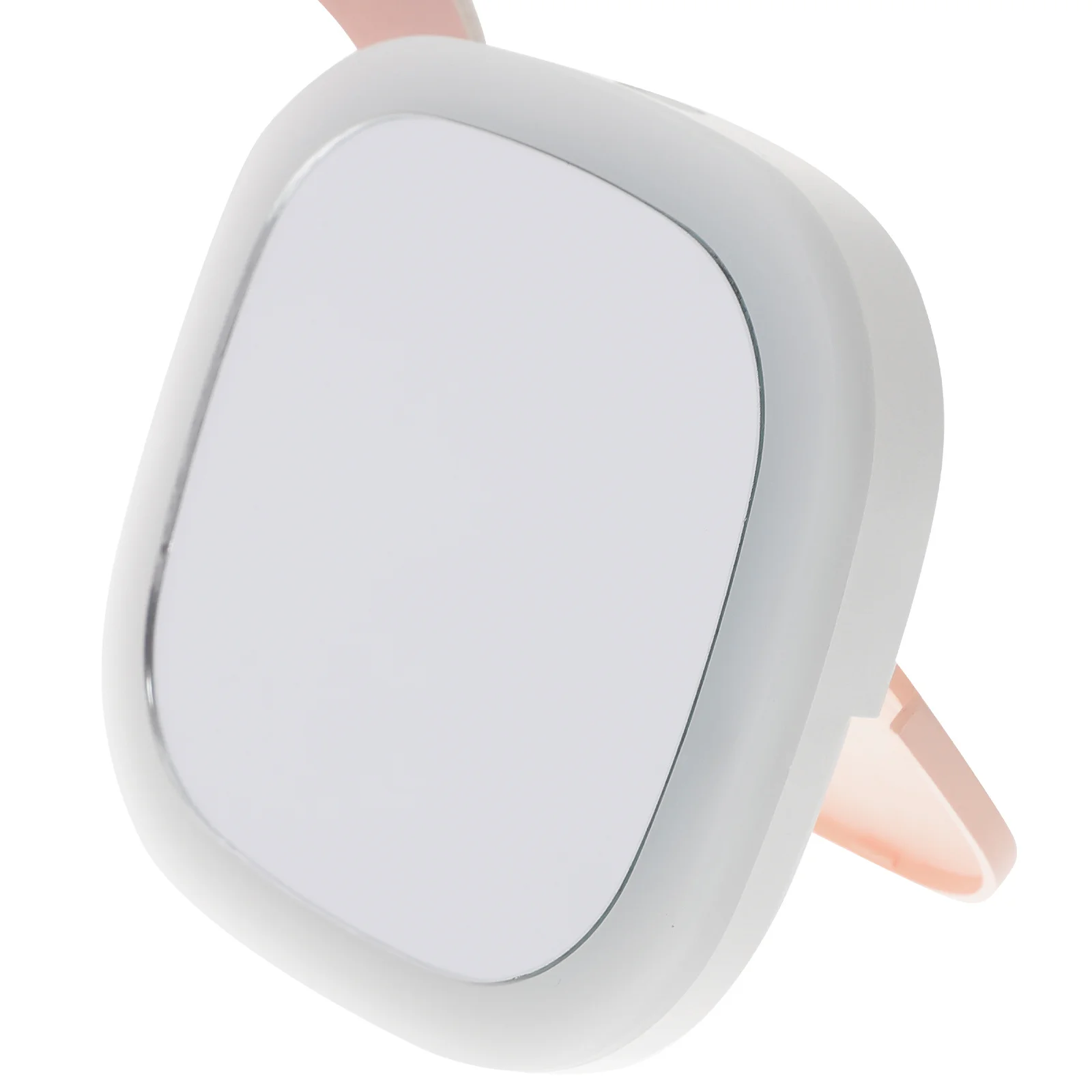 مرآة مكياج مدمجة محمولة بإضاءة LED صغيرة للاستخدام الخارجي، مرآة صغيرة خفيفة الوزن للسفر للنساء