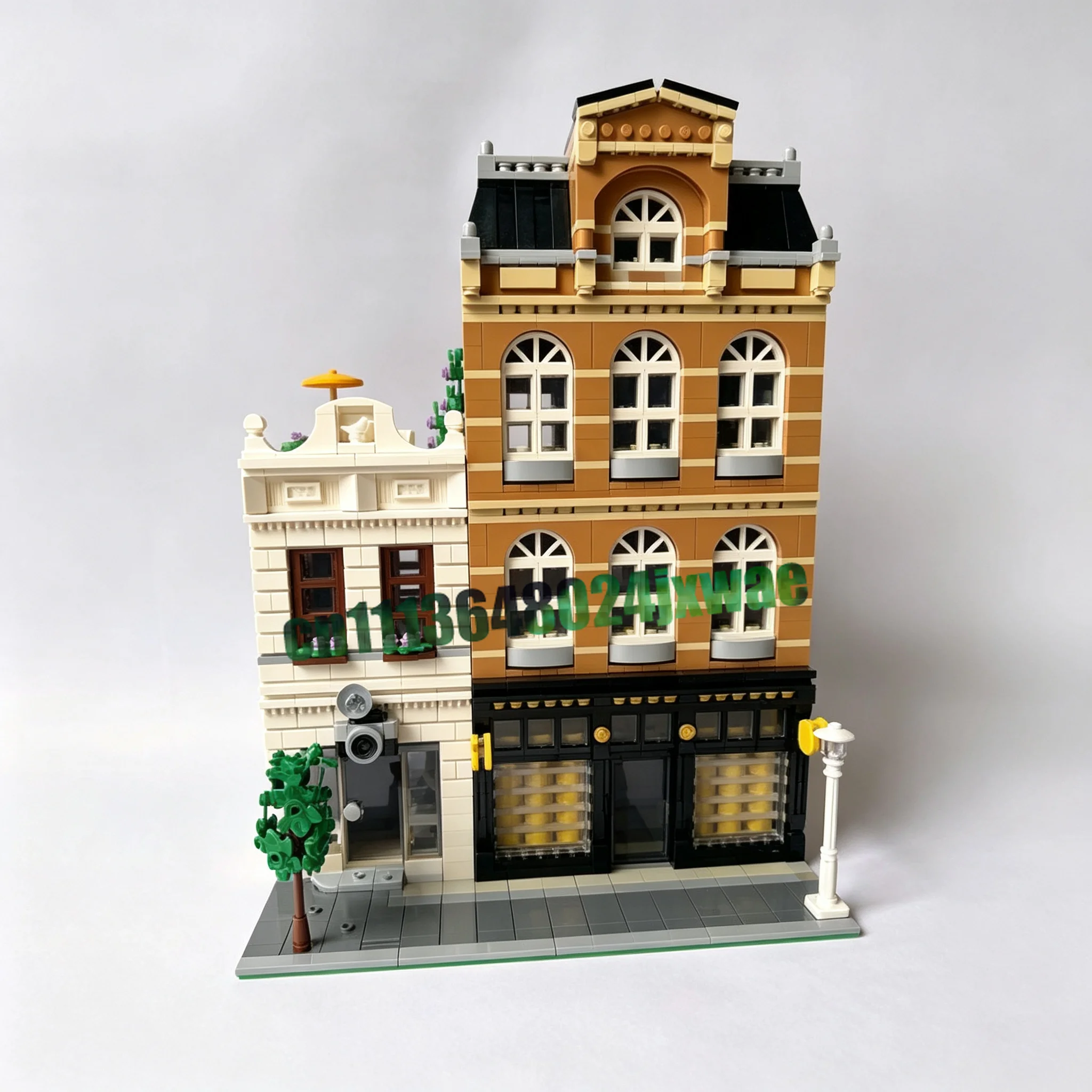 4245PCS Cheese Shop Modular MOC Street View Model Custom Puzzle DIY Assembly Building Blocks Toy Popular Gift Collection Display