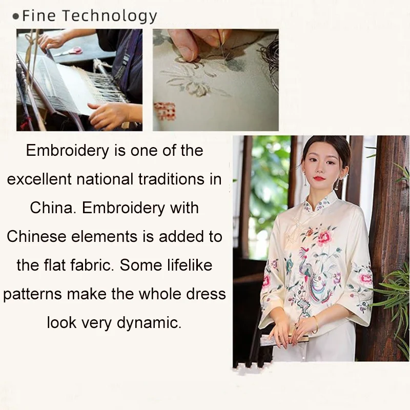 tang suit cheongsams vintage ethnic clothing traditional chinese clothes women Chinese traditional costume female embroidery top