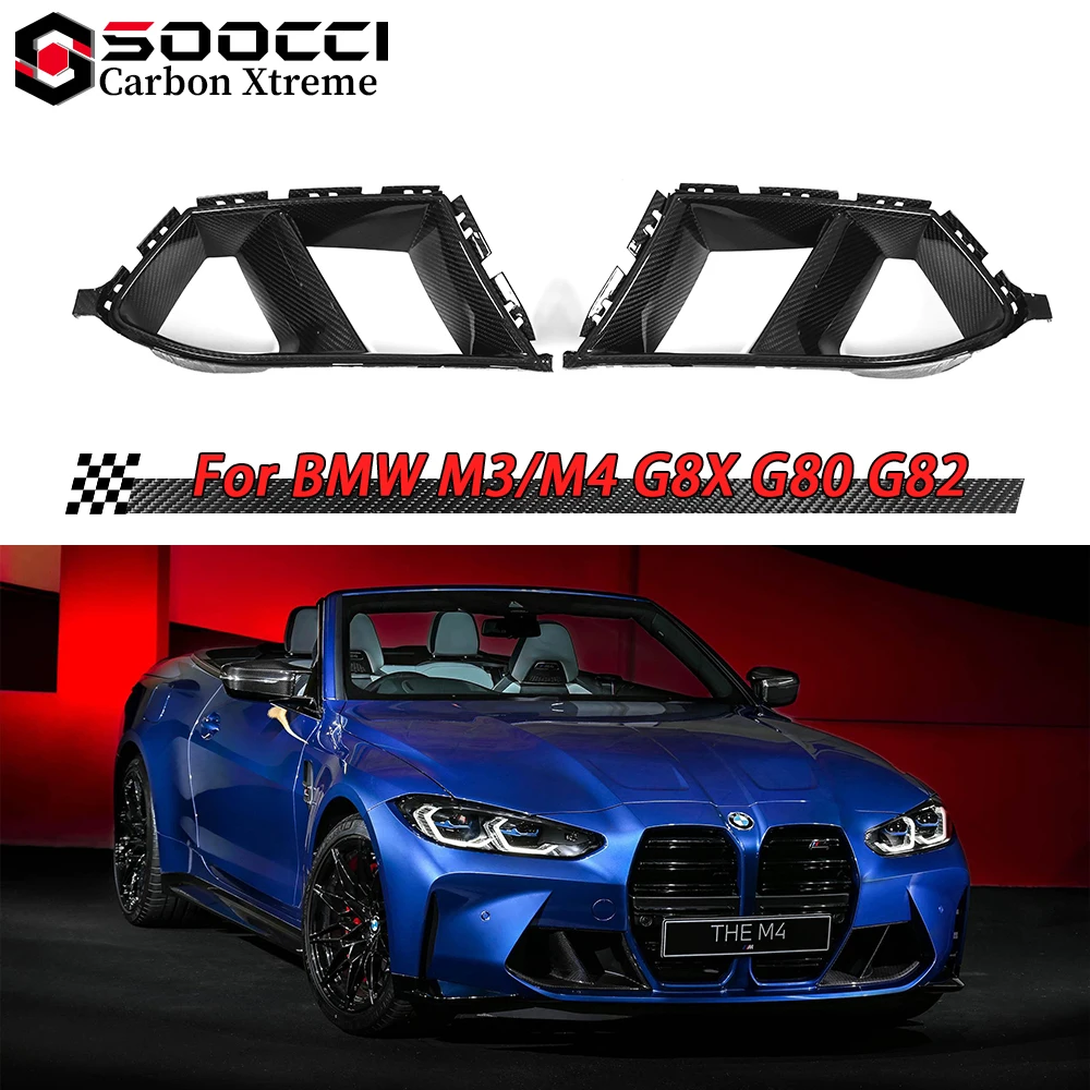 

Dry Carbon Fiber MP Style M3 M4 Duct for BMW M3 G80 G81 M4 G82 G83 Vent Side Exit Grille Front Bumper Diffuser Splitter Body Kit