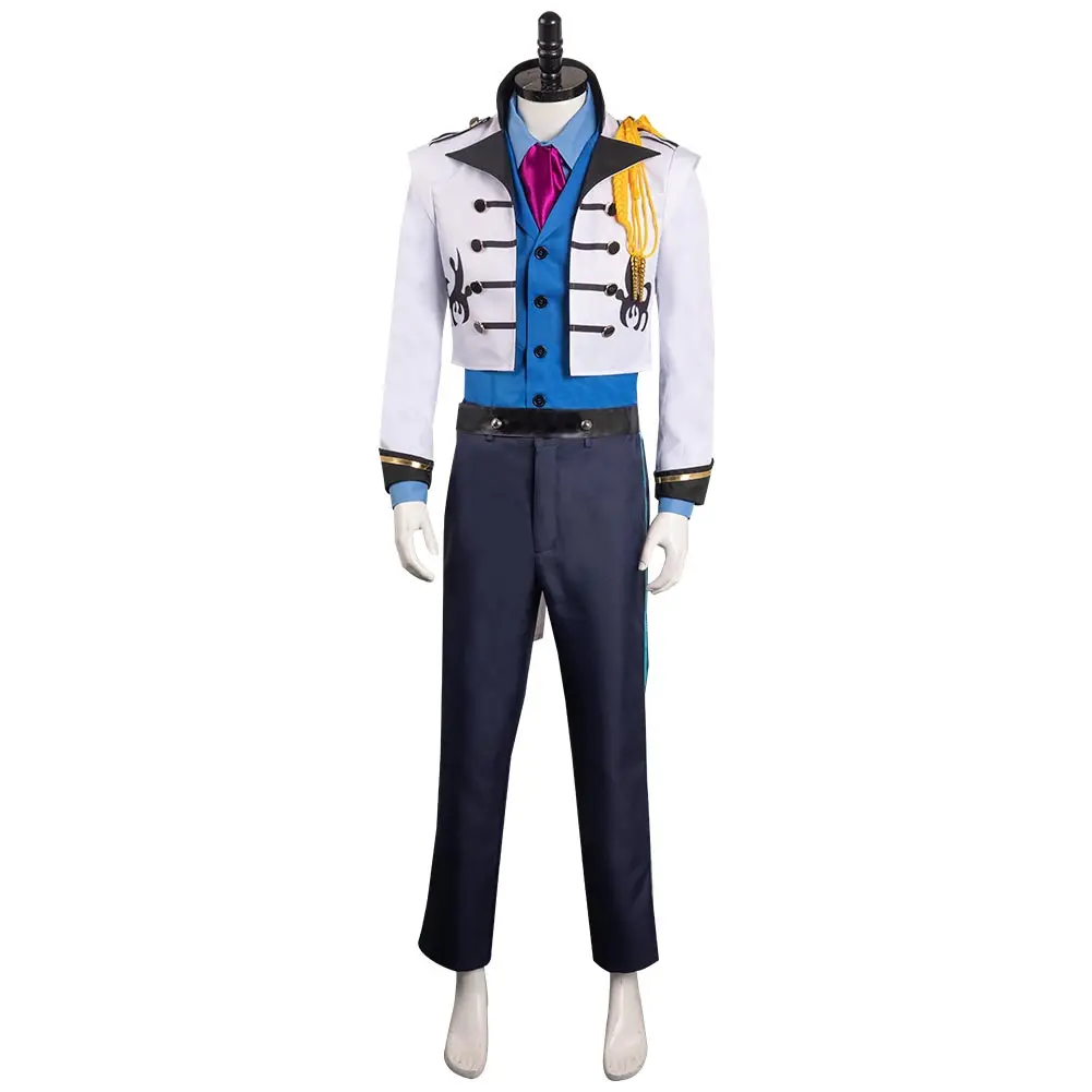 Anime Prinz cos Hans Cosplay Kostüm Mantel Hosen Krawatte Set Fantasia Halloween Karneval Party Männer männliche Rolle spielen Verkleidung Anzug