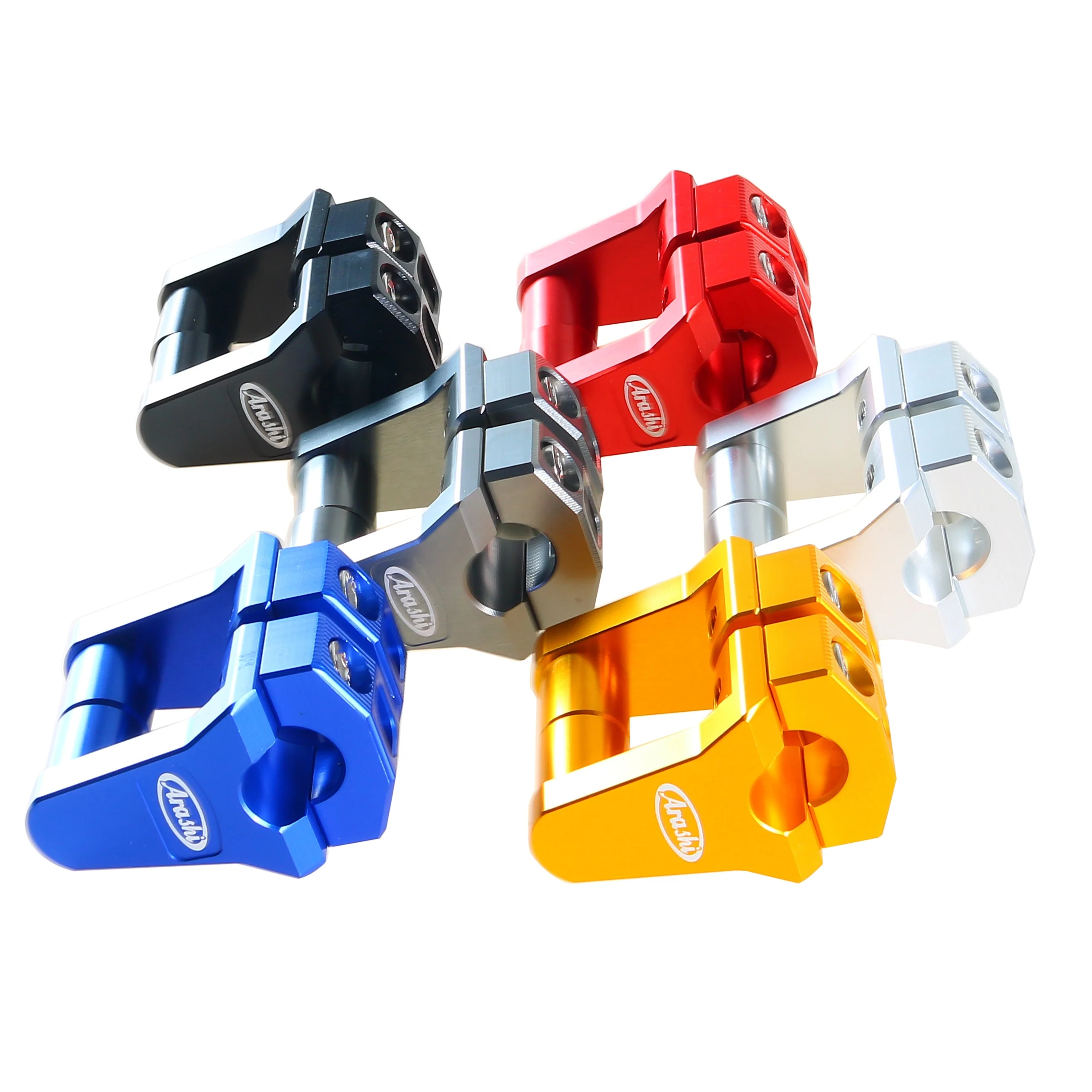 

High Quality Motorcycle Bar Clamps Raised Handlebar Handle Risers For 22MM 7/8" Honda Kawasaki Ducati Yamaha Suzuki