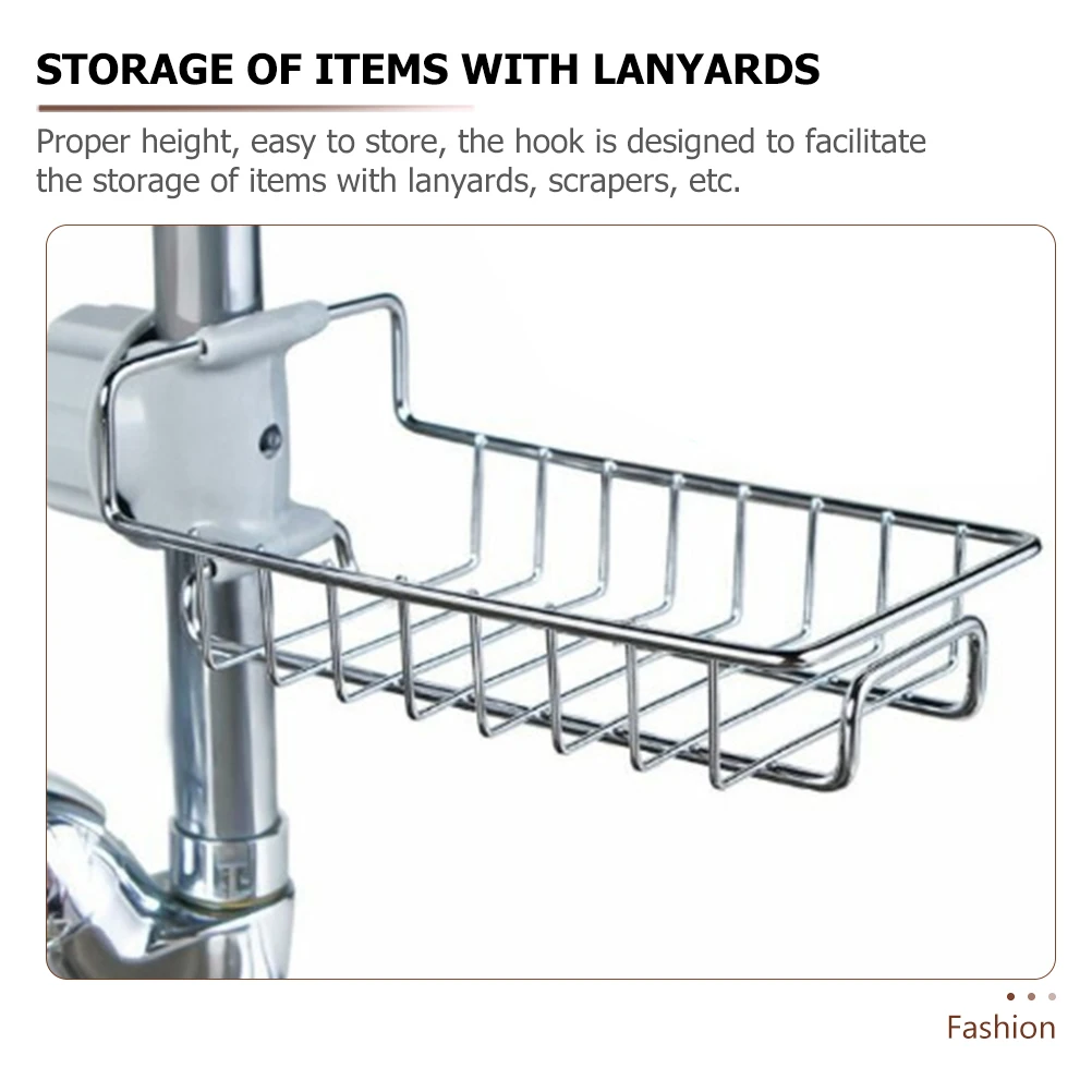 

Kitchen Sponge Drying Rack Stainless Steel Storage Organizer Sink Sponge Holder Stable Kitchen Tool Rack