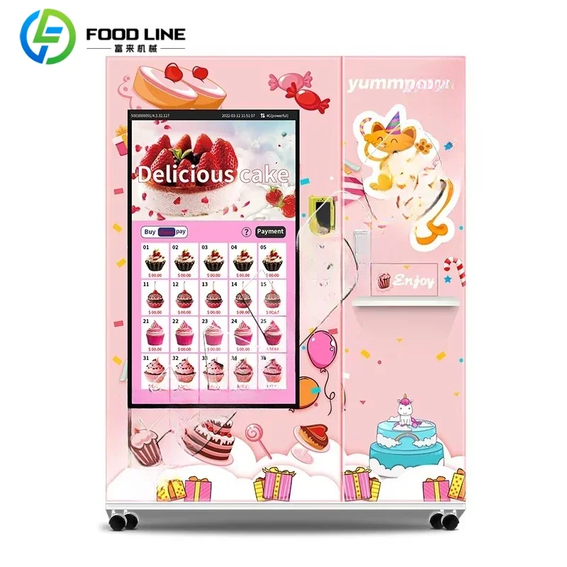 Customized Vending Machine Supplier Small Cake Mini Cake Vending Machine Handmade Cake Vending Machine