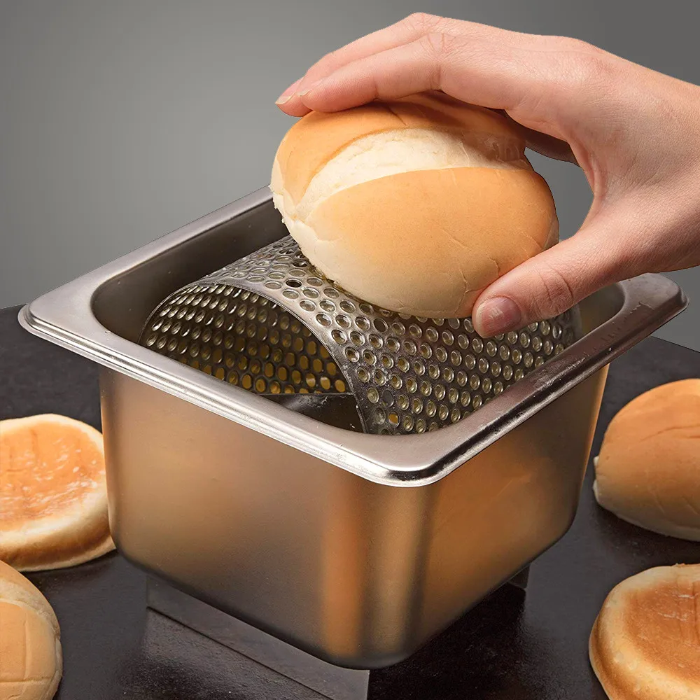Stainless Steel Butter Wheel Raised Bottom Butter Roller For Evenly Spread Butter Burger Tool Kitchen BBQ Accessory Butter Tool