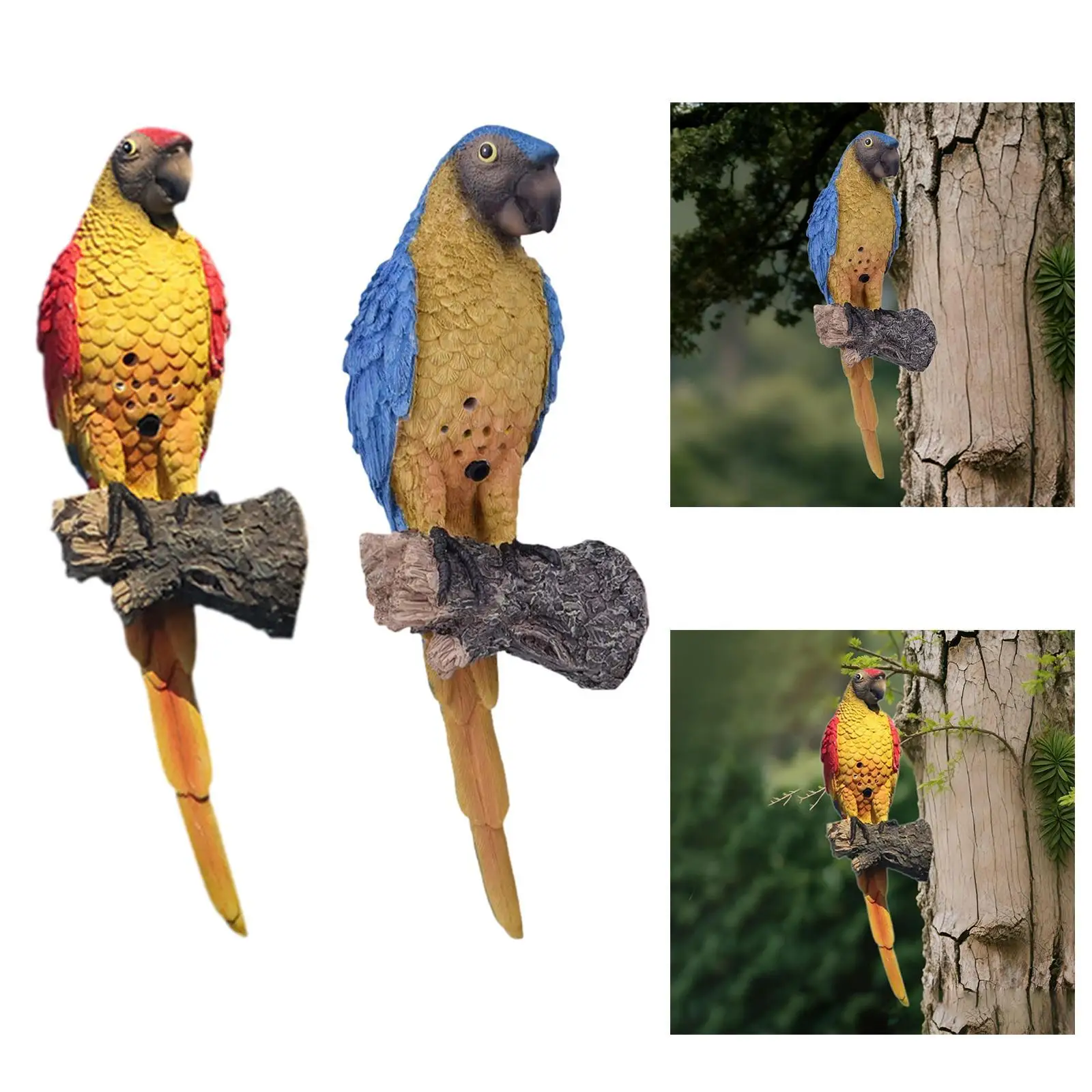 

Writable talking parrot tree decoration, bird figure, 10.2 x 9.4 x 33 cm,