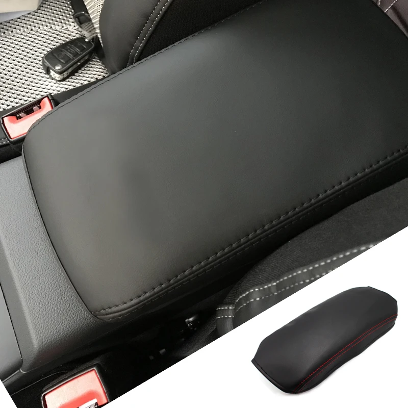 Car Center Console Armrest Box Cover microfiber leather Protective Pad for Audi A3 2017 2018