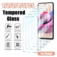 1/2/3/4/5PCS Tempered Glass For Redmi Note 13 12 11 Pro Plus 5G 10 Pro 9 8 7 11S 10S 9S 12 10 12C 10C 9A 9C 9T Screen Protector