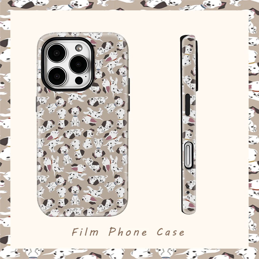 

Dalmatian Dog Phone Case for IPhone 17AIR 16E 16 15 14 13 12 11 17 Pro Max Plus Double-layer Back Cover