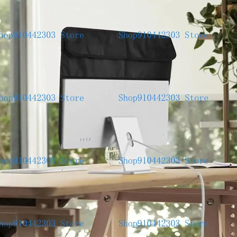 L4MD Monitor ventilado Tampa poeira Reutiliza Material couro PU 24 polegadas Protetores