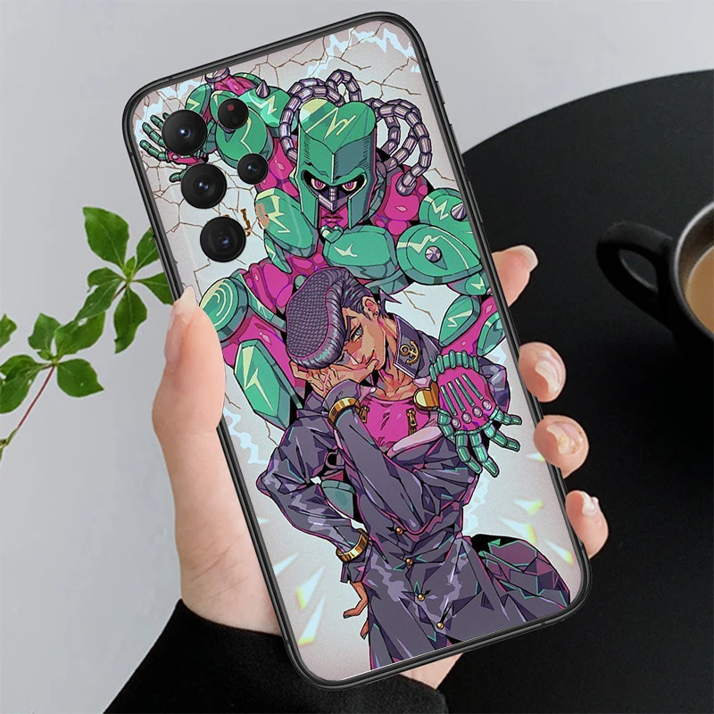 

Phone Case For Samsung A55 A16 A56 A36 A35 A15 A53 A54 A33 A34 A25 A05S A52 A52S A14 A26 A71 Jojo gyro zeppeli Anime