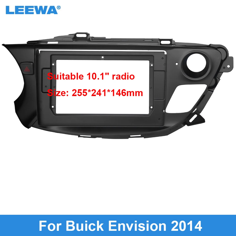 

LEEWA Car Audio 10.1" Big Screen Dash Fascia Panel Frame Kit Adapter For Buick Envision (2014) Radio Dash Frame