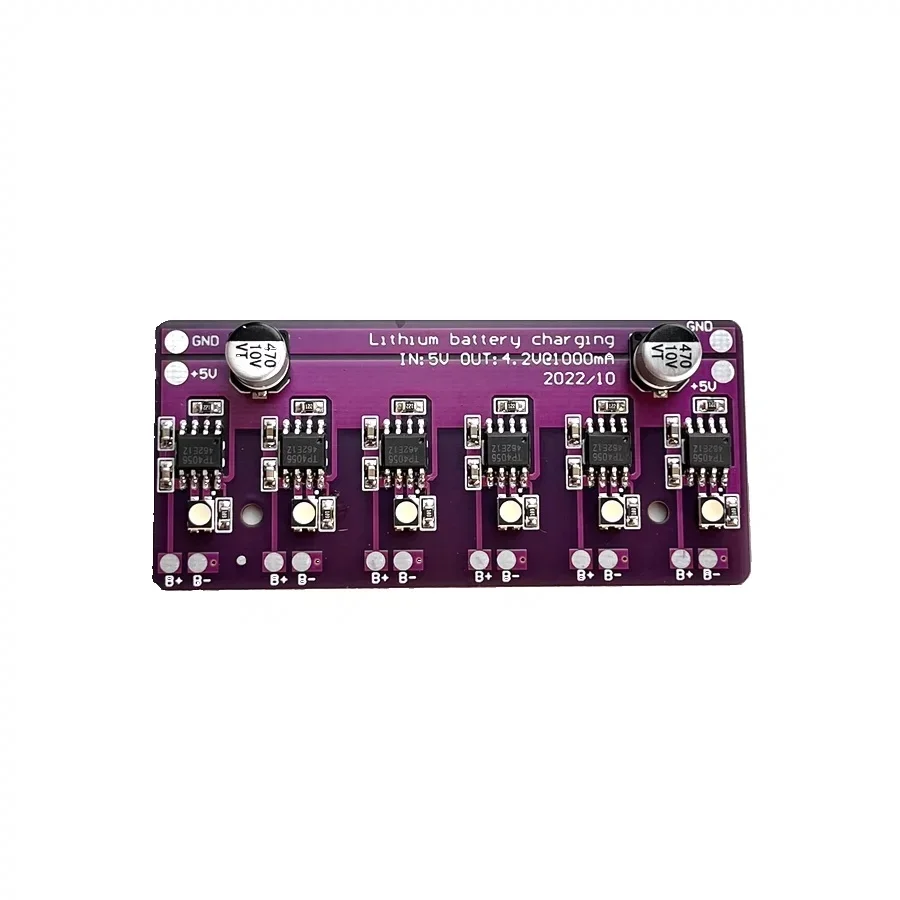 แผงวงจร PCB DC 5V 1A แบตเตอรี่ลิเธียมแผงวงจร1ชิ้นแผงวงจรที่ชาร์จสำหรับแผงโมดูลแบตเตอรี่ลิเธียม18650 4.2V