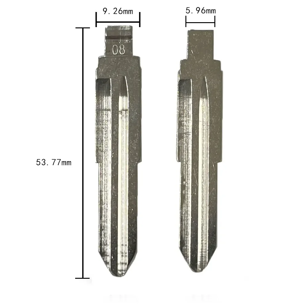 10pcs/Lot 08# TOY38R Metal Uncut Blank Flip Remote Key Blade for Daihatsu Kia for Keydiy KD Xhorse VVDI JMD Remote Car Key Blank