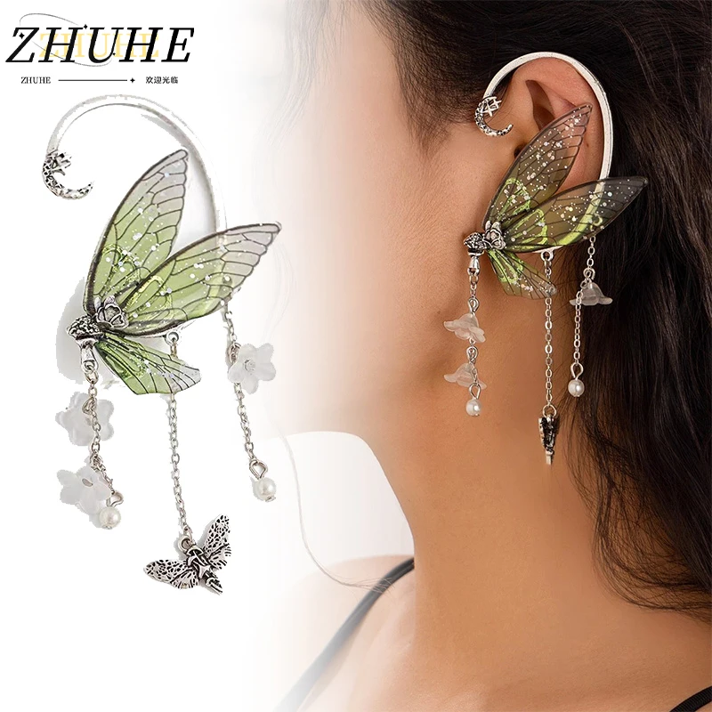 

The Y2K Spicy Girl Fairy Butterfly Ear Clip Is A Niche Design For Women, Exuding A Sense Of Fashion And Sophistication