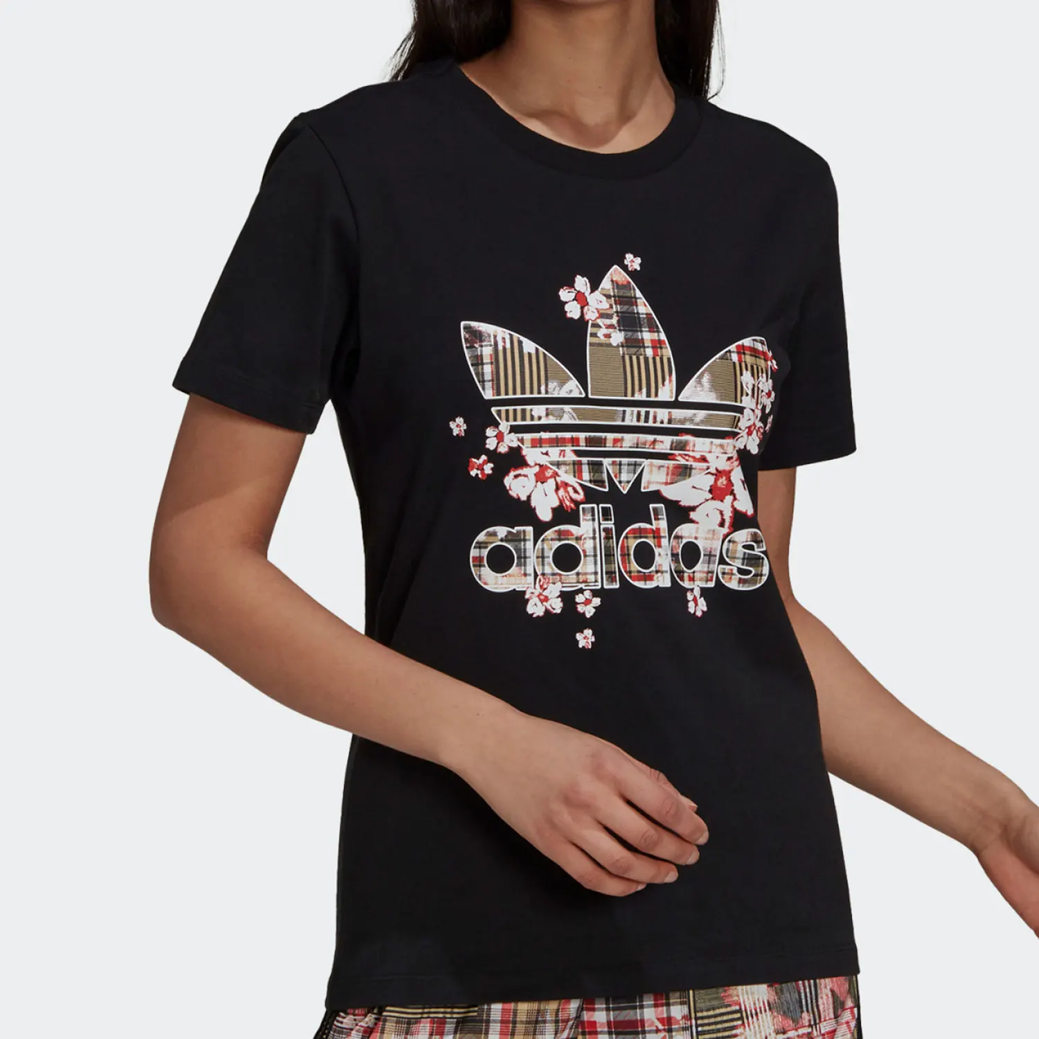 

Оригинальная женская спортивная футболка Adidas с короткими рукавами и принтом в стиле ретро H20460