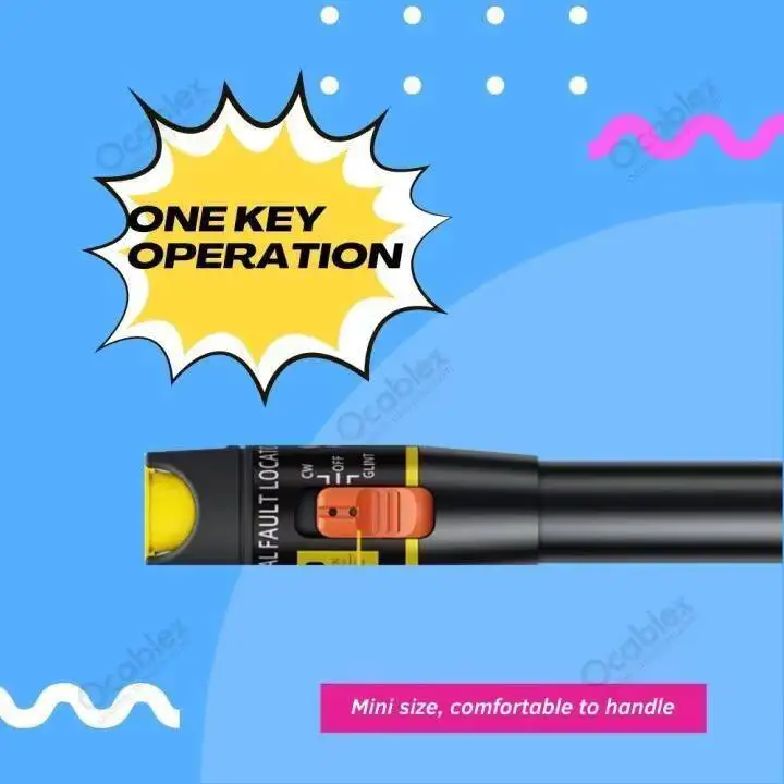 

10mW Visual Fault Locator Fiber Optic Cable Tester 10mw Red Laser Light 10-12KM Pen Type Visual Fault Locator