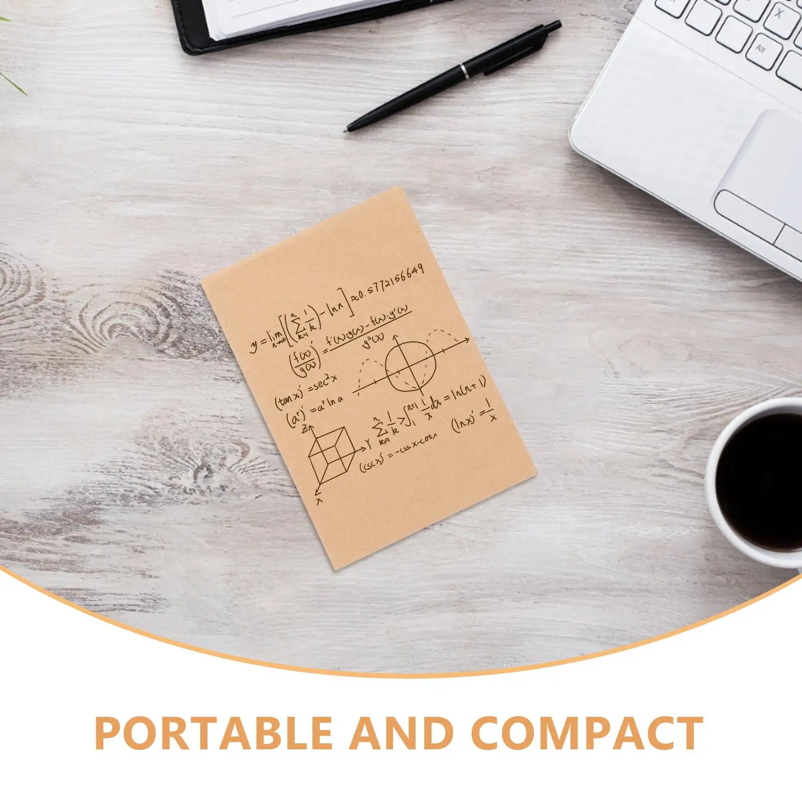 Notepad Blank Scratch Pads Small Rice Paper Funny Office Supplies Desk Decor Brown