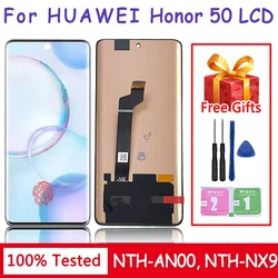 프레임이 있는 LCD 디스플레이 터치 스크린 디지타이저 어셈블리, 화웨이 아너 50 NTH-AN00 NTH-NX9, 신제품