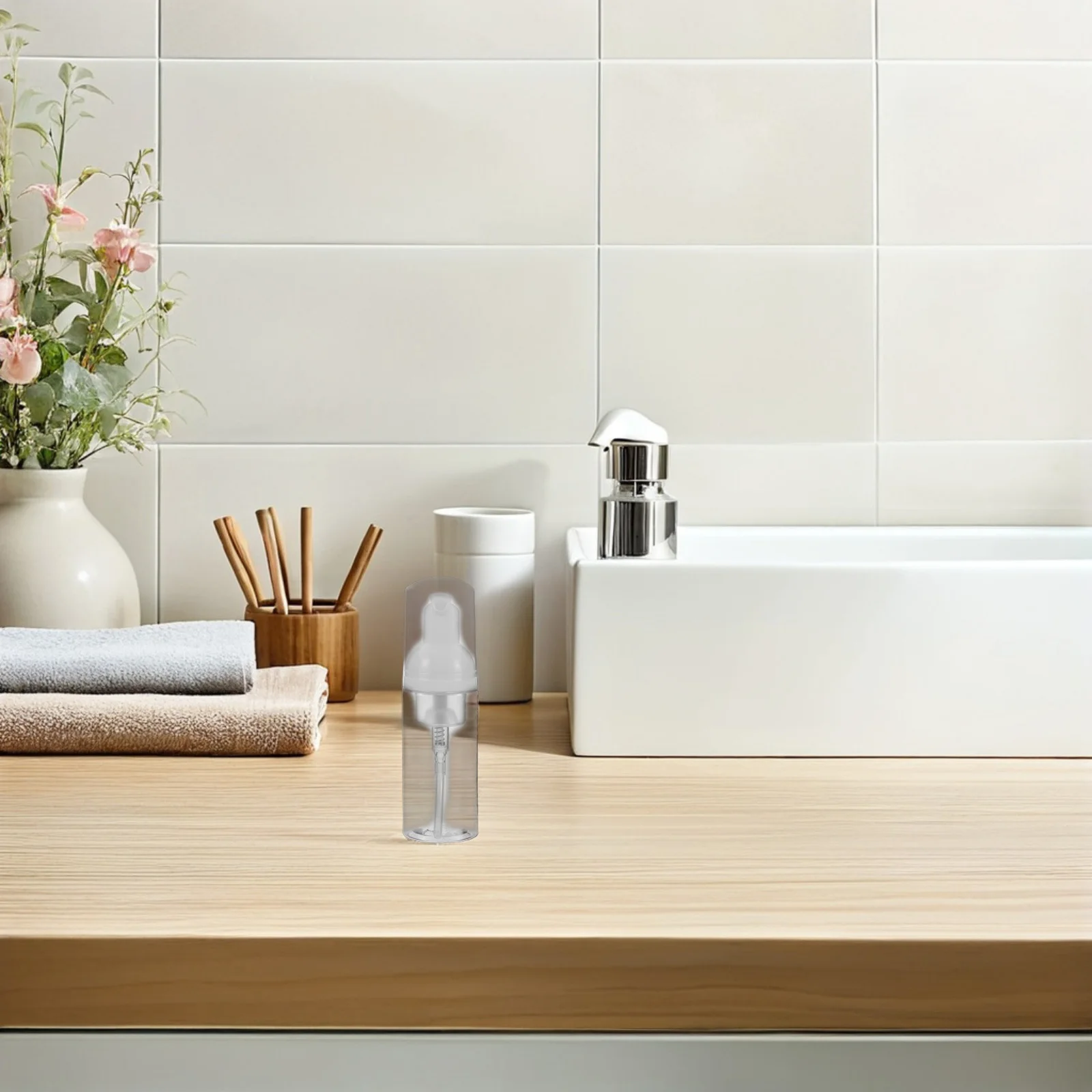 10 pcs Travel 50Ml Clear Plastic Foaming Pump Bottle Leakproof Portable Dispenser For Facial Cleanser Hand Soap Shampoo Empty