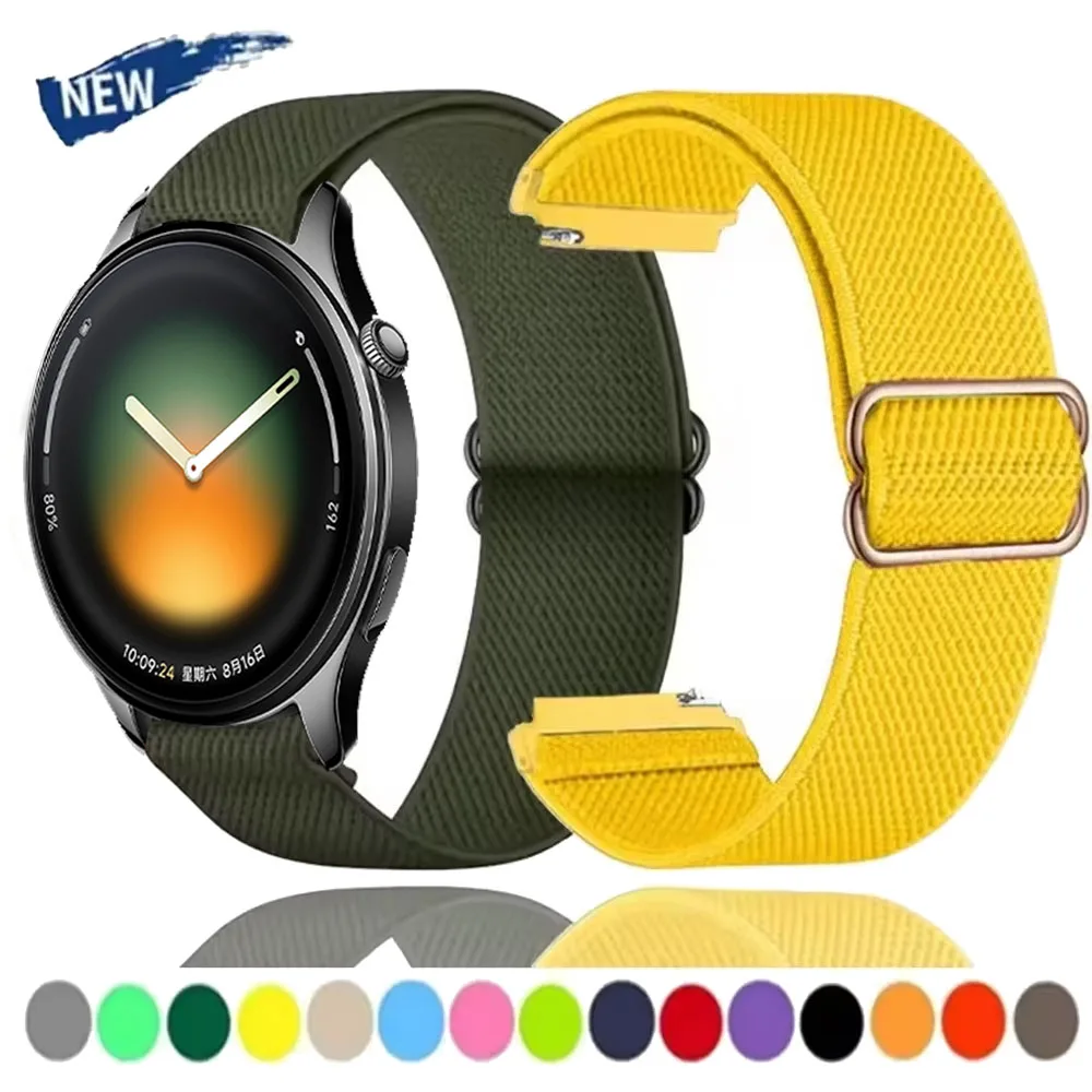 

Нейлоновый ремешок 20 мм 22 мм для Xiaomi Watch 5 S4 Sport S3-2-1, дышащий браслет для Oneplus Watch Lite/3/2/2R/OPPO Watch S/X2