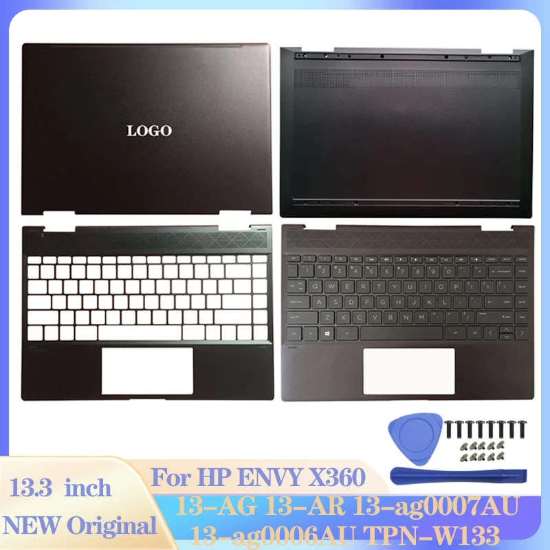 

Laptop LCD Back Cover/Palmrest Upper Case/Bottom Case For HP ENVY X360 13-AG 13-AR 13-ag0007AU 13-ag0006AU TPN-W133 609939-001