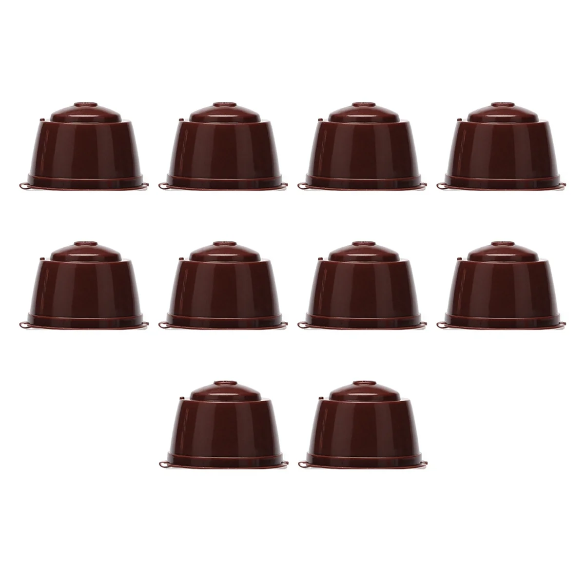 A20I 10 Reusable Coffee Capsules, Suitable for DolceGusto Coffee Machine. Coffee Capsules Can Fill Coffee Filter Cups.