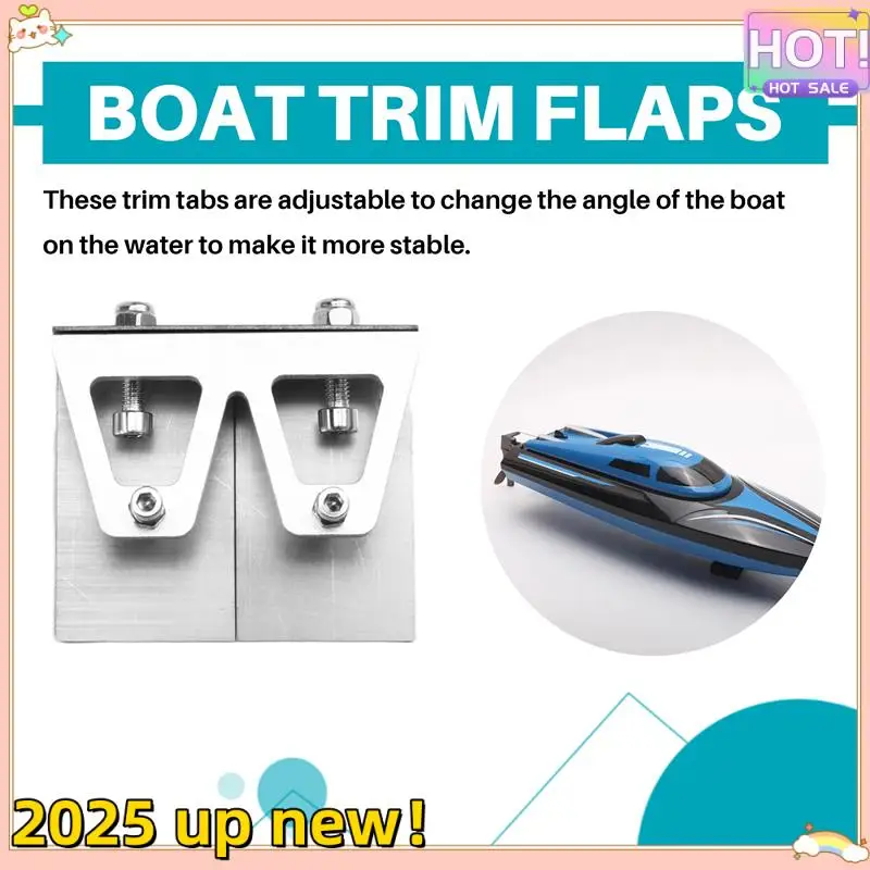 

Stylish-57X 48Mm Boat Trim Flaps 57X 48Mm Trim Tabs 1Pair Balance Plate For RC Racing Boat Speedboat O/V Yacht MONO