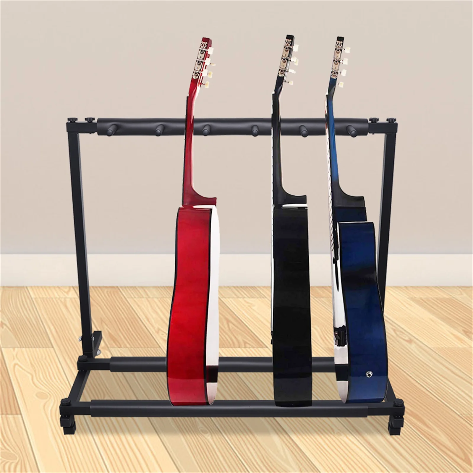 5-Way Guitar Stand Universal Guitar Bass Stand Holder Stage Folding Rack