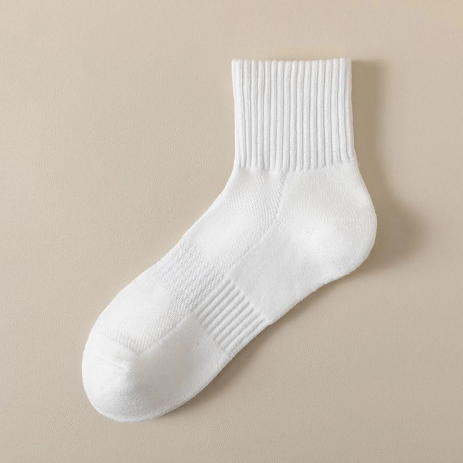 بسيطة متعددة الاستخدامات المألوف جورب الرجال الشتاء بسيط بلون منشفة أسفل العسل غير تنوعا عادية منتصف طول الجوارب