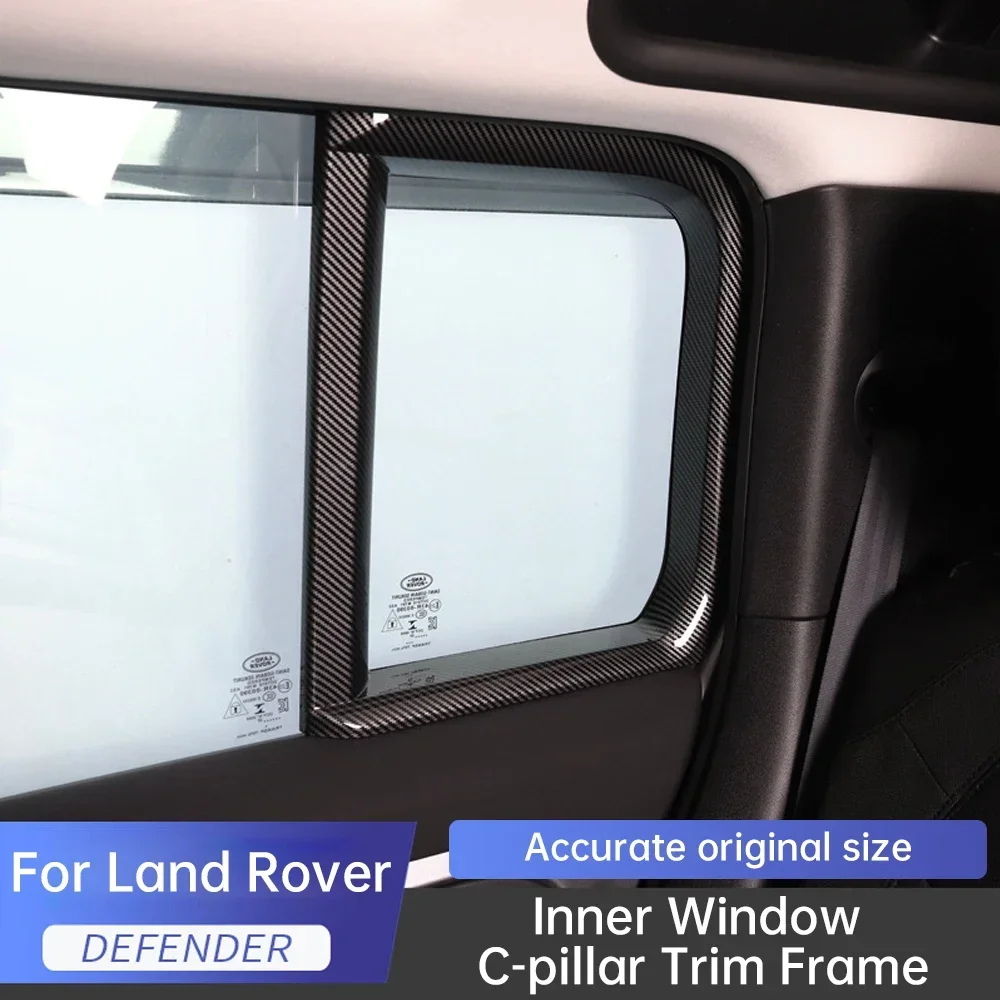 

For Land Rover Defender 90 110 2020-2024 Rear Window C-pillar Decorative Frame Defender 90 110 Carbon Fiber Sticker Modification