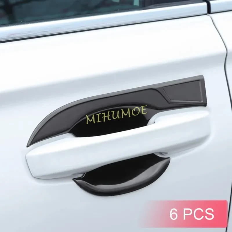

Glossy Black Door Handle Cup Surrounds Protector For Honda CR-V CRV 2023 2024 2025