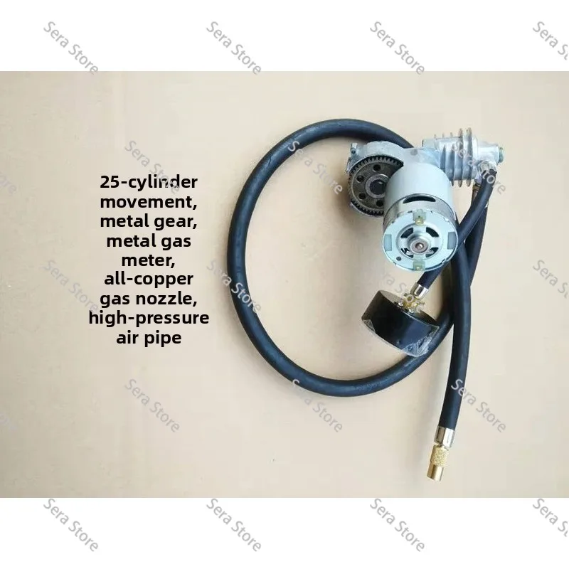 Car Air Pump Movement with Watch Car Portable DC 12V Emergency Parts