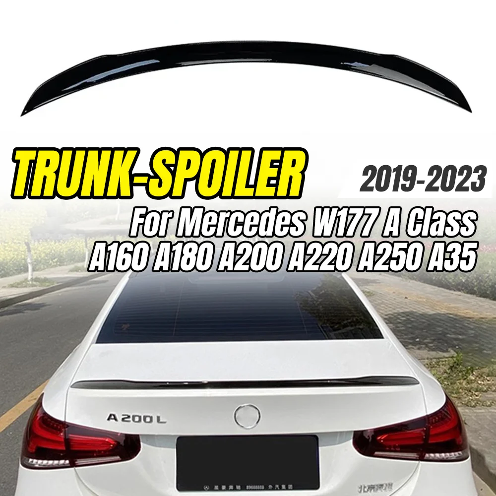 

For Mercedes W177 A Class A160 A180 A200 A220 A250 A35 2019-2023 Rear Sport Spoiler &T op Wing,Car Styling Upgrade.