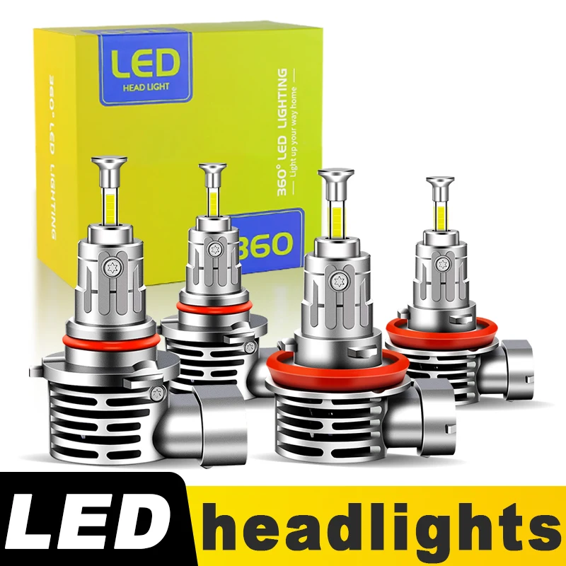 

2X Canbus 9005 H11 LED Headlight Bulb Mini 360 Size 30000LM CSP High Low Foglight Power Super Bright For Toyota Avalon 2011-2012