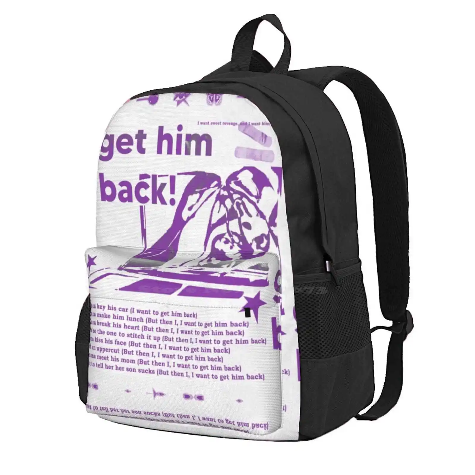 Olivia Rodrig - Guts / Get Him Back Hot Sale Schoolbag Backpack Fashion Bags Rodrigo Olivia Rodrig Guts Vampire Band Aid Sour