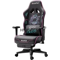 AutoFull C3 Gaming Chair, Ergonomic Wingless Cushion Computer Chair,PU Leather Racing Style Office Chair